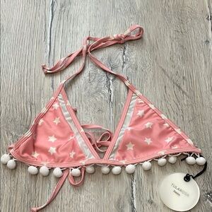 Tularosa Pink Star Bikini Top